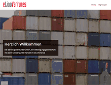 Tablet Screenshot of eligo-ventures.de